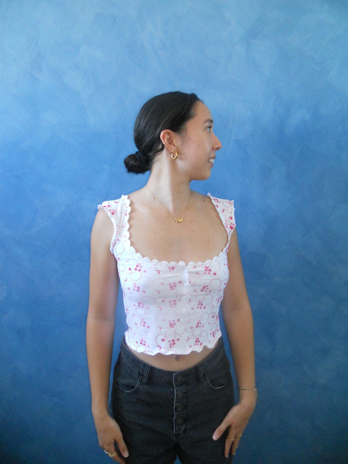 Floral Square Top