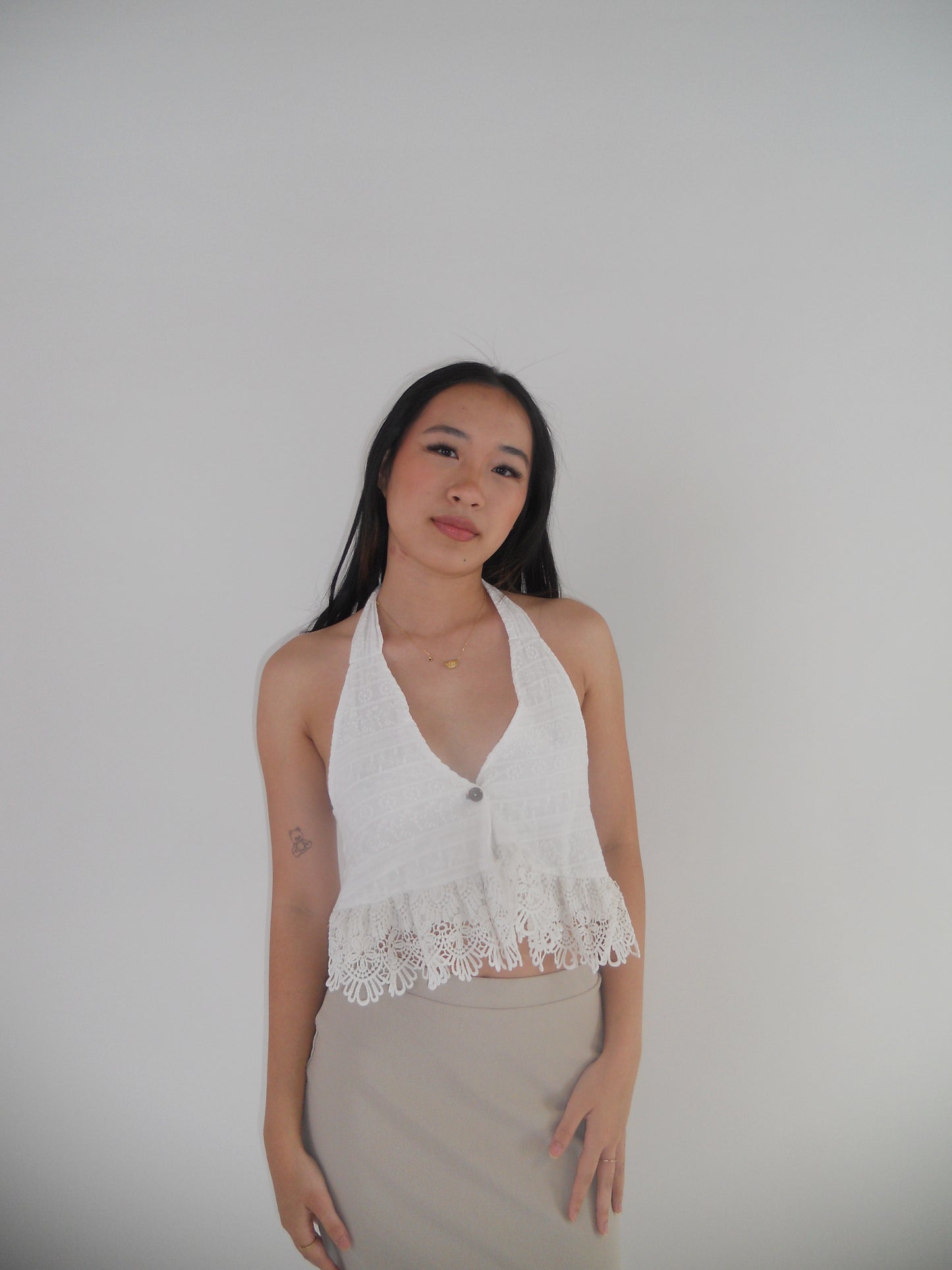 Euro Summer White Halter